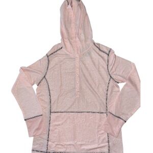 Kate Lord long-sleeve knit top in peony color, style KL43